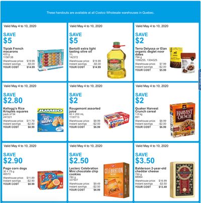 Costco Canada More Savings Weekly Coupons/Flyers for: Quebec, May 4 – 10