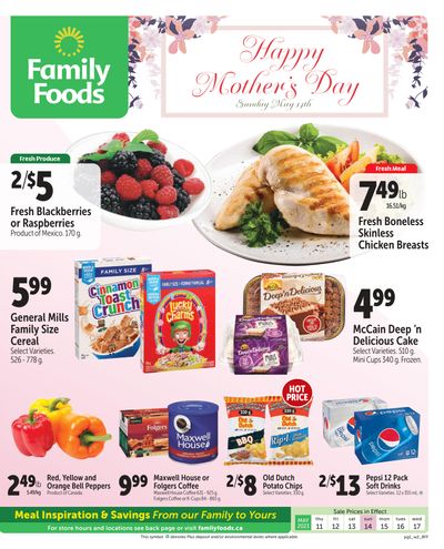 Family Foods Flyer May 11 to 17