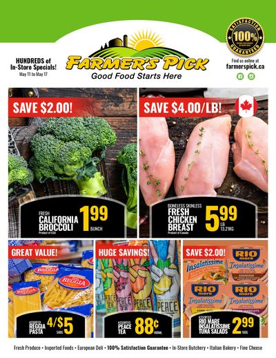 Farmer's Pick Flyer May 11 to 17