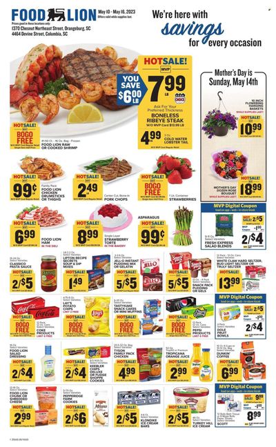 Food Lion (SC) Weekly Ad Flyer Specials May 10 to May 16, 2023