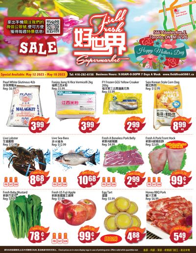 Field Fresh Supermarket Flyer May 12 to 18