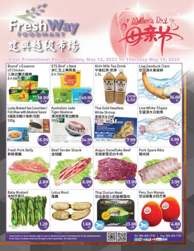 FreshWay Foodmart Flyer May 12 to 18