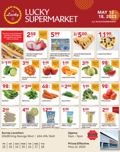 Lucky Supermarket (Surrey) Flyer May 12 to 18