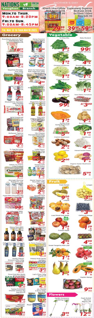 Nations Fresh Foods (Vaughan) Flyer May 12 to 18
