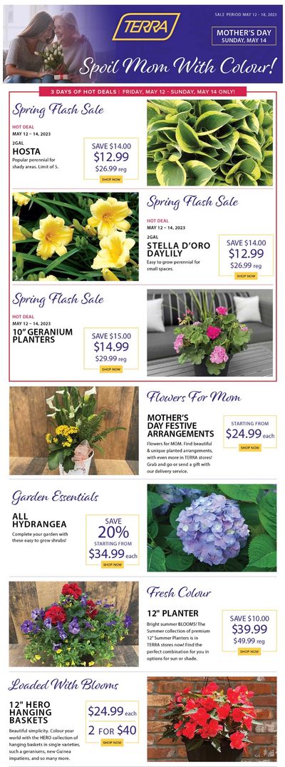 Terra Greenhouses Flyer May 12 to 18