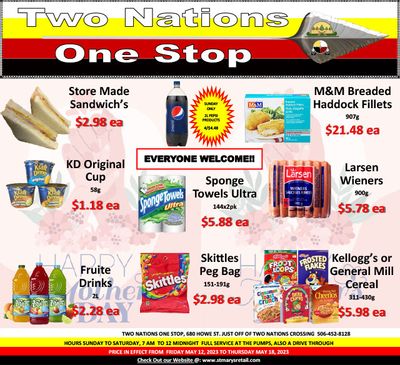 Two Nations One Stop Flyer May 12 to 18