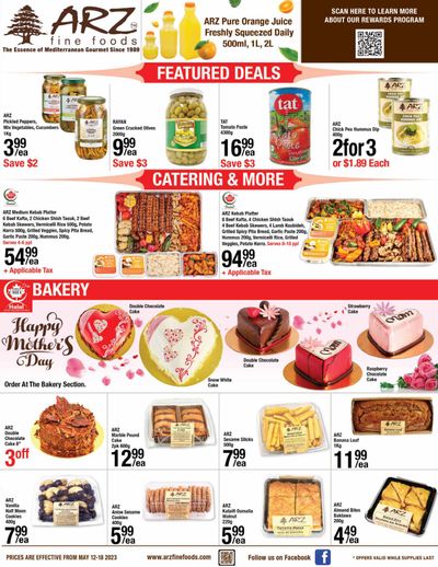 Arz Fine Foods Flyer May 12 to 18