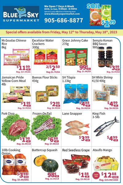 Blue Sky Supermarket (Pickering) Flyer May 12 to 18