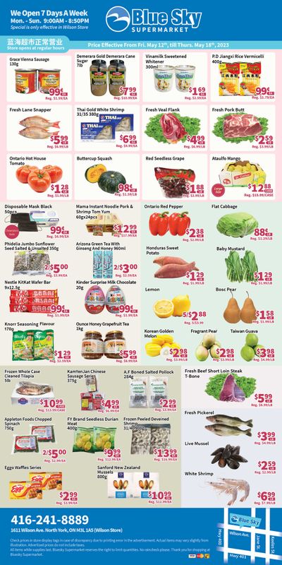 Blue Sky Supermarket (North York) Flyer May 12 to 18