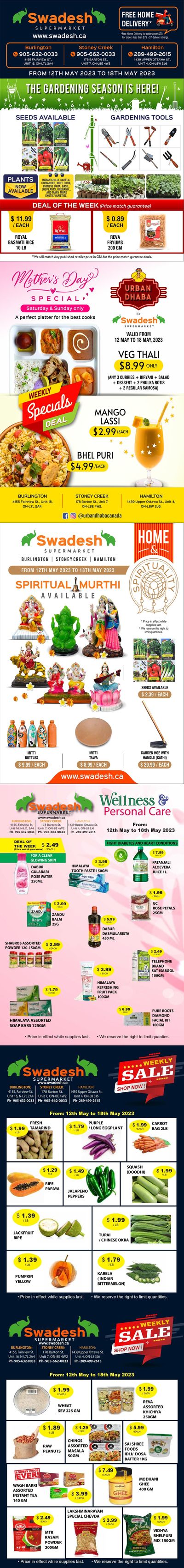 Swadesh Supermarket Flyer May 12 to 18