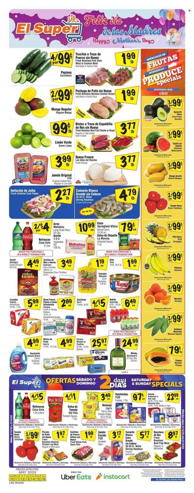 El Super (NV) Weekly Ad Flyer Specials May 10 to May 16, 2023