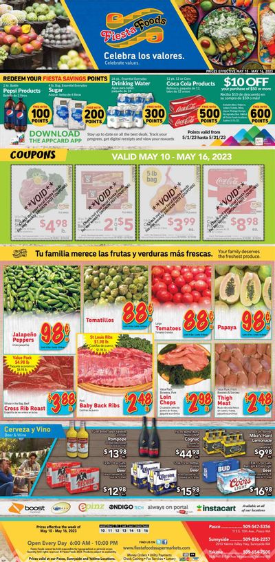 Fiesta Foods SuperMarkets (WA) Weekly Ad Flyer Specials May 10 to May 16, 2023