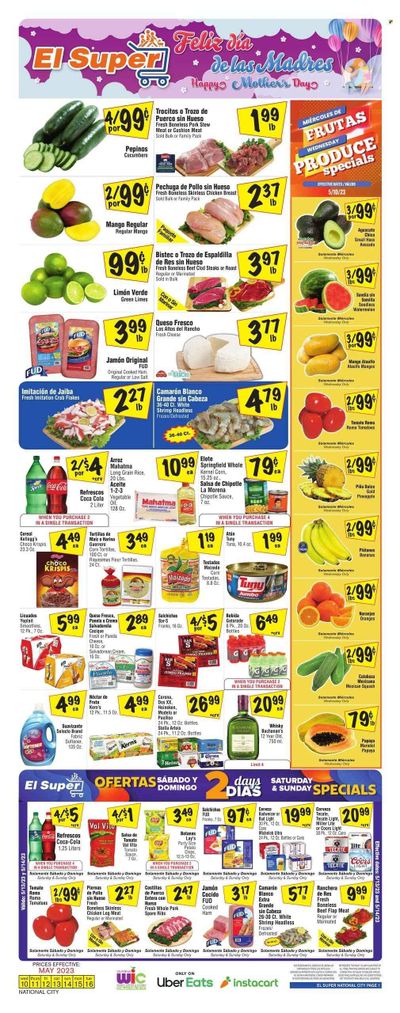 El Super (CA) Weekly Ad Flyer Specials May 10 to May 16, 2023