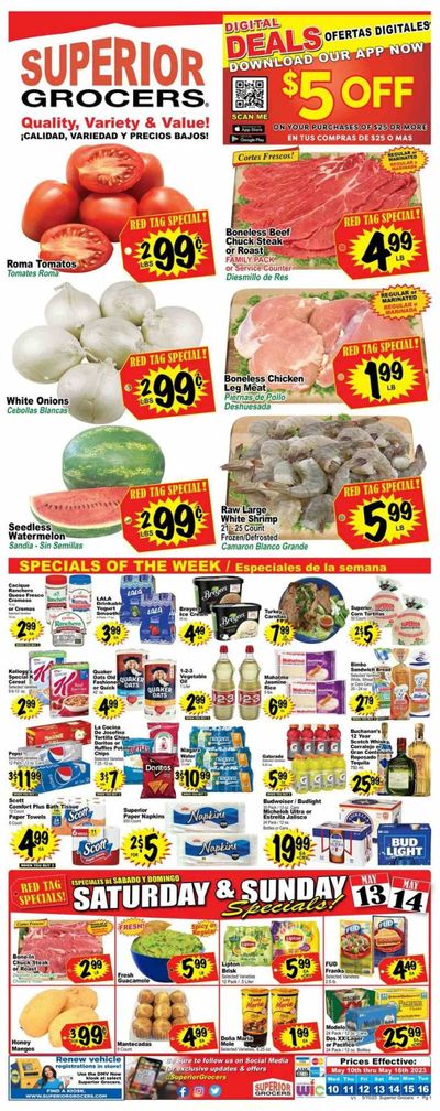 Superior Grocers (CA) Weekly Ad Flyer Specials May 10 to May 16, 2023