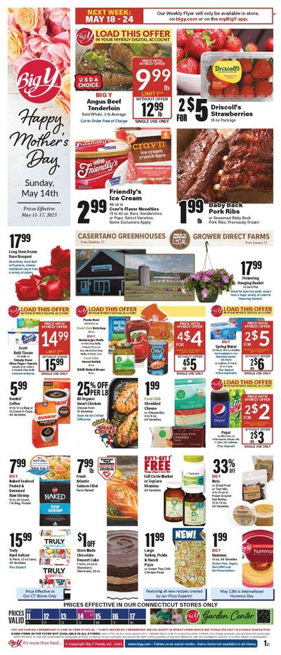 Big Y (CT) Weekly Ad Flyer Specials May 11 to May 17, 2023