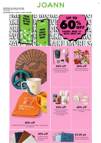 JOANN Weekly Ad Flyer Specials May 11 to May 24, 2023