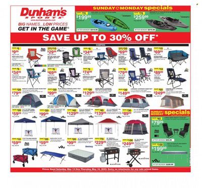 Dunham's Sports Weekly Ad Flyer Specials May 13 to May 18, 2023