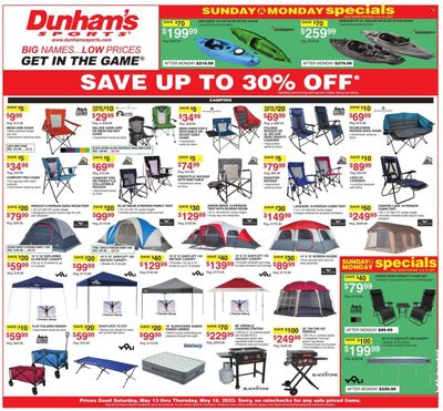 Dunham's Sports Weekly Ad Flyer Specials May 13 to May 18, 2023