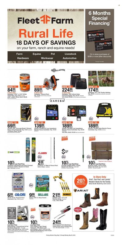 Fleet Farm (IA, MN, ND, WI) Weekly Ad Flyer Specials May 12 to May 29, 2023