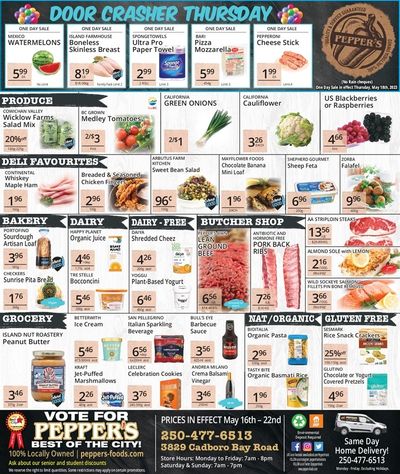 Pepper's Foods Flyer May 16 to 22