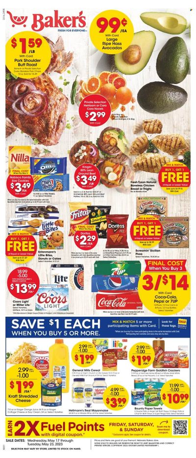 Baker's (NE) Weekly Ad Flyer Specials May 17 to May 23, 2023