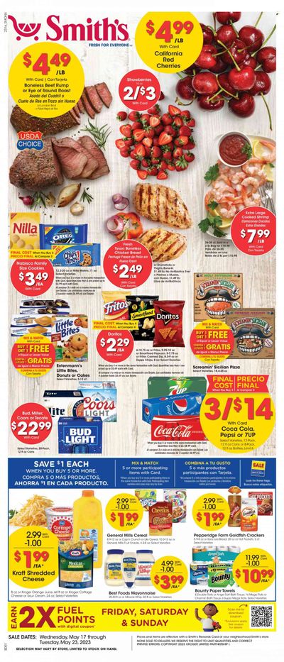 Smith's (AZ, ID, MT, NM, NV, UT, WY) Weekly Ad Flyer Specials May 17 to May 23, 2023
