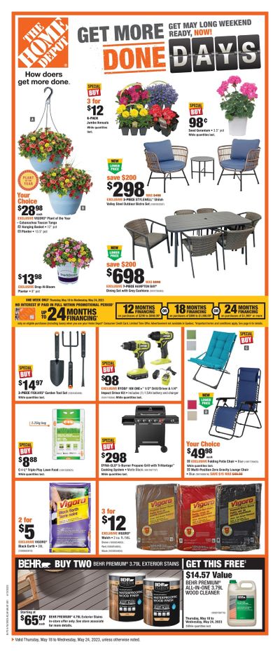 Home Depot (West) Flyer May 18 to 24