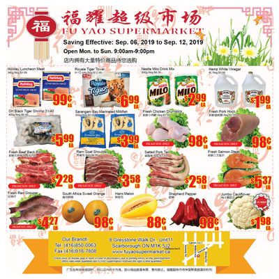 Fu Yao Supermarket Flyer September 6 to 12