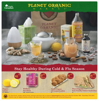 Planet Organic Market (West) Flyer October 30 to November 27