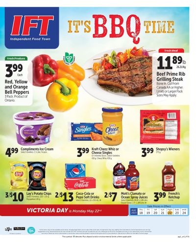 IFT Independent Food Town Flyer May 18 to 24