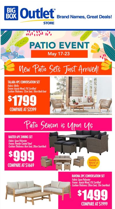 Big Box Outlet Store Flyer May 17 to 23