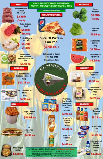 St. Mary's Supermarket Flyer May 17 to 23