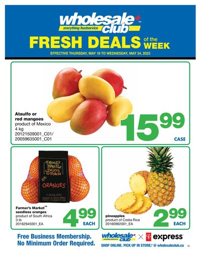Wholesale Club (Atlantic) Fresh Deals of the Week Flyer May 18 to 24