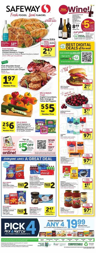 Safeway (CO) Weekly Ad Flyer Specials May 17 to May 23, 2023