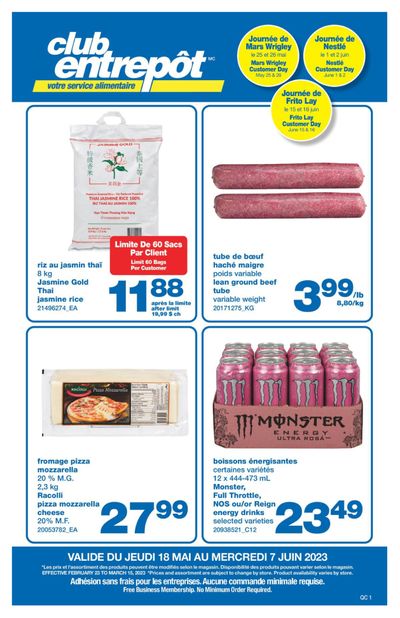 Wholesale Club (QC) Flyer May 18 to June 7