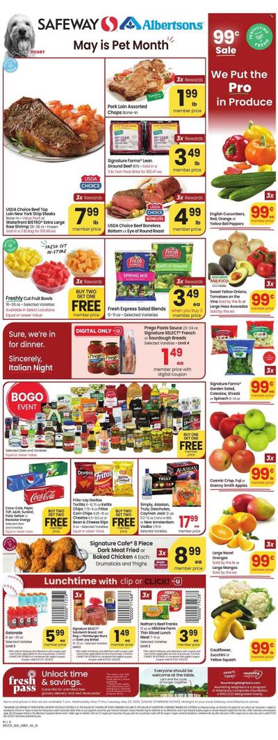 Safeway (WA) Weekly Ad Flyer Specials May 17 to May 23, 2023