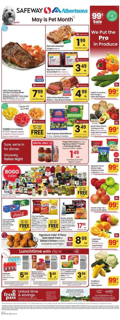 Safeway (WA) Weekly Ad Flyer Specials May 17 to May 23, 2023