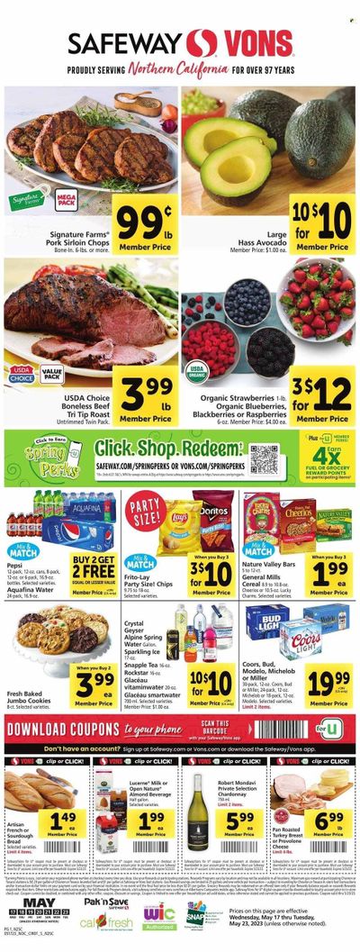 Safeway (CA) Weekly Ad Flyer Specials May 17 to May 23, 2023