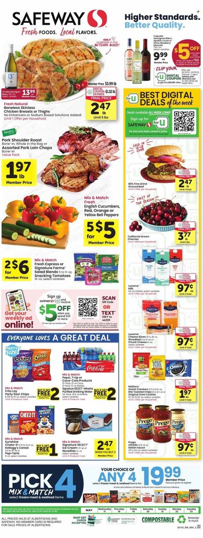 Safeway (SD) Weekly Ad Flyer Specials May 17 to May 23, 2023