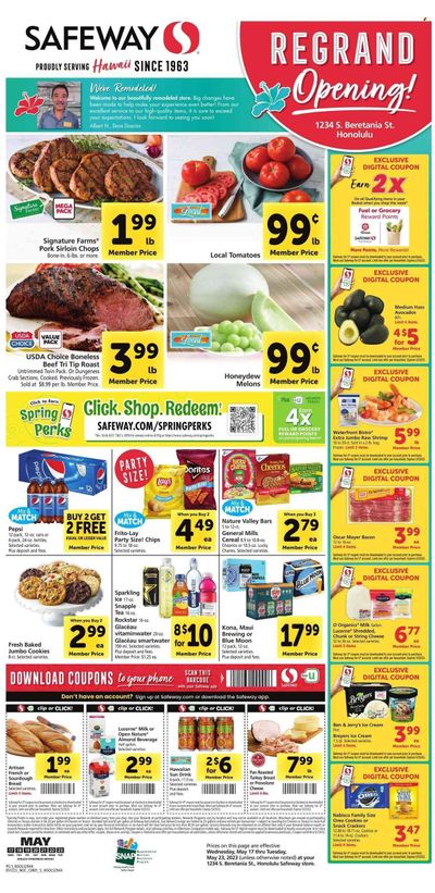 Safeway (HI) Weekly Ad Flyer Specials May 17 to May 23, 2023