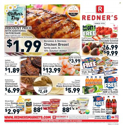 Redner's Markets (DE, MD, PA) Weekly Ad Flyer Specials May 11 to May 17, 2023