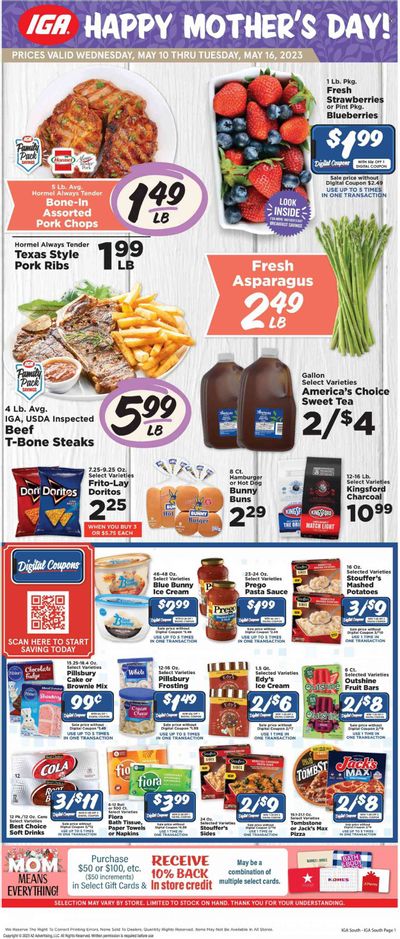 IGA (KY) Weekly Ad Flyer Specials May 10 to May 16, 2023