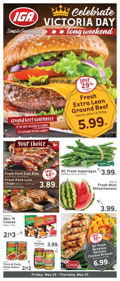 IGA Stores of BC Flyer May 19 to 25