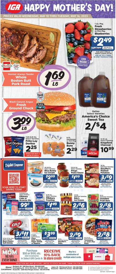 IGA (IN) Weekly Ad Flyer Specials May 10 to May 16, 2023