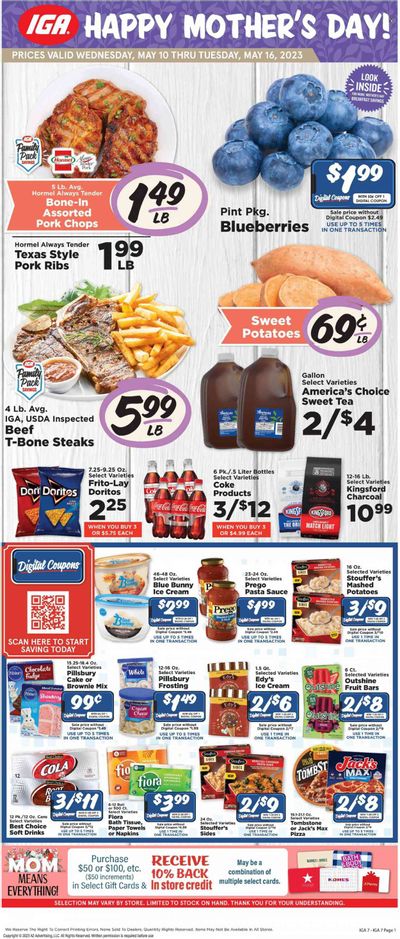 IGA (KY) Weekly Ad Flyer Specials May 10 to May 16, 2023