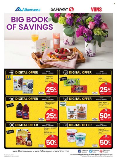 Vons (NV) Weekly Ad Flyer Specials April 26 to May 30, 2023