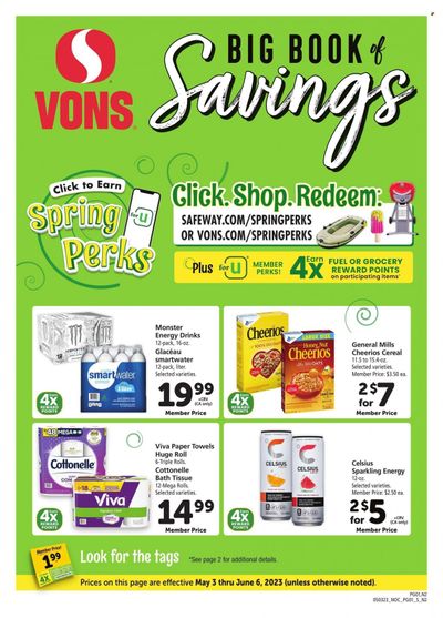 Vons (CA) Weekly Ad Flyer Specials May 3 to June 6, 2023