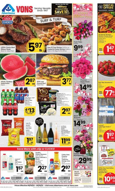 Vons (NV) Weekly Ad Flyer Specials May 10 to May 16, 2023