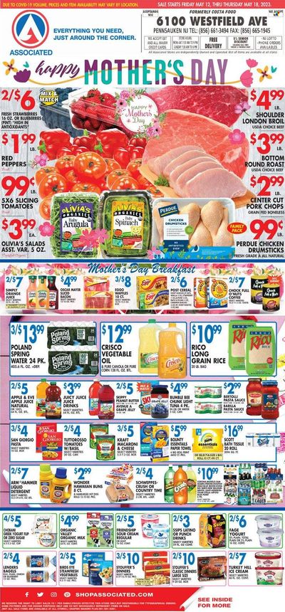 Associated Supermarkets (NY) Weekly Ad Flyer Specials May 12 to May 18, 2023
