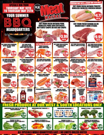 M.R. Meat Market Flyer May 18 to 25